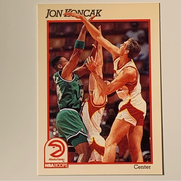 1991 NBA HOOPS Atlanta Hawks Jon Koncak #333